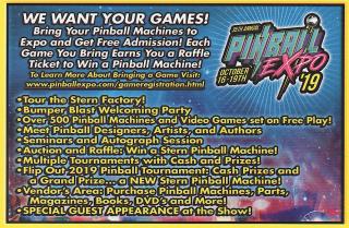 Postcard - Pinball Expo Chicago 2019