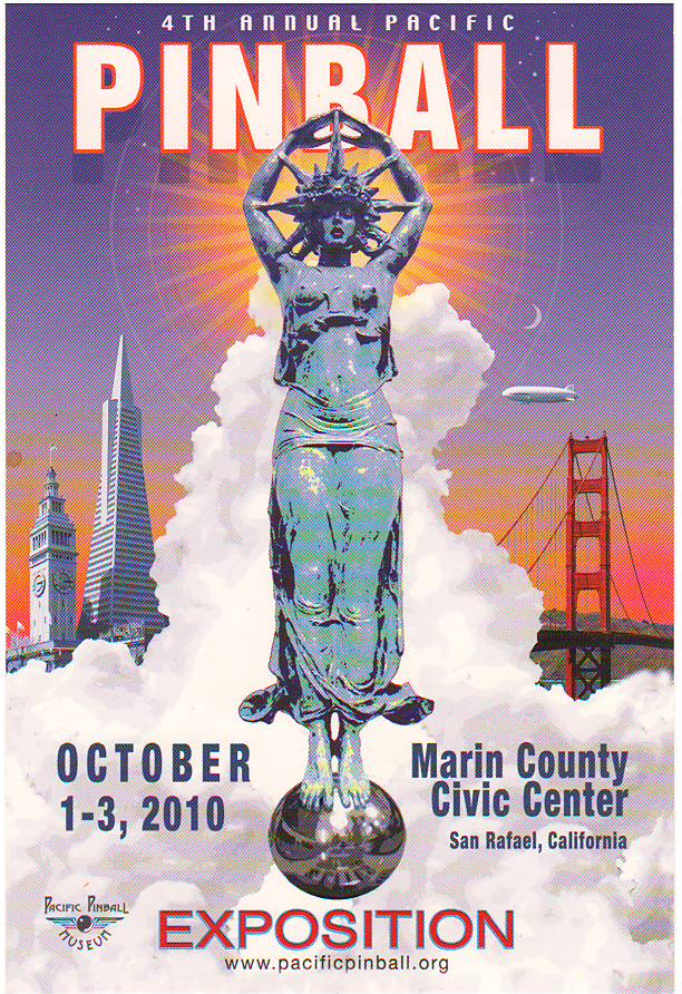 Postcard - Pacific Pinball Expo 2010