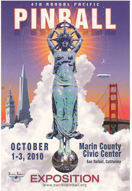 Postcard - Pacific Pinball Expo 2010