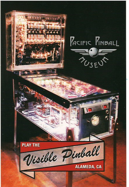 Postcard - Pacific Pinball Museum promo