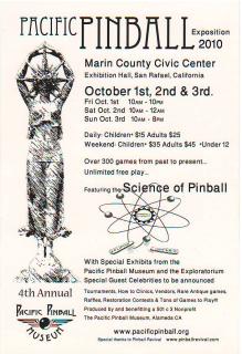 Postcard - Pacific Pinball Expo 2010