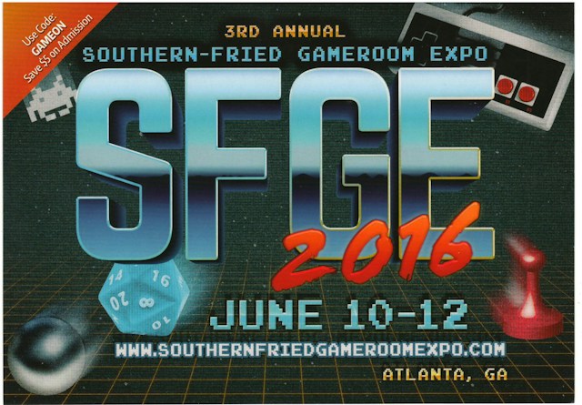 Postcard - Southern Fried Game Expo 2016