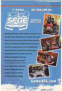Postcard - Southern Fried Game Expo 2017
