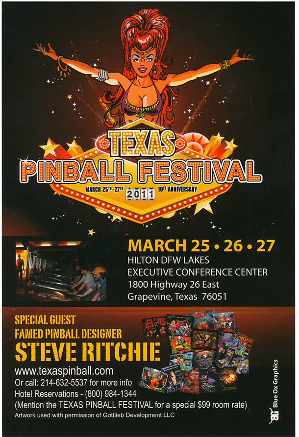 Postcard - Texas Pinball Festival 2011