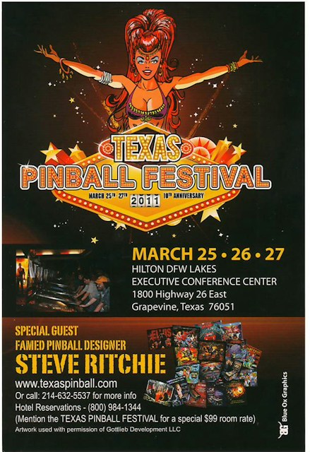 Postcard - Texas Pinball Festival 2011