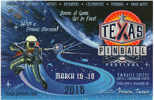 Postcard - Texas Pinball Festival 2018