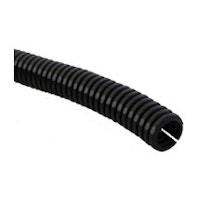 Split loom hose sleeve convoluted tubing - 5/8 inch .62 inch