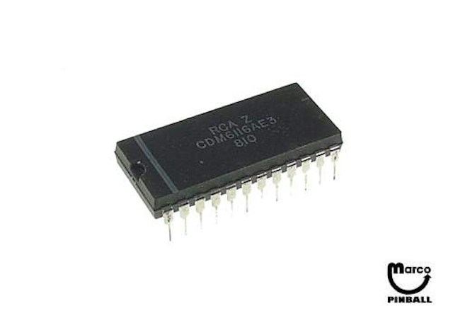 IC - 24 pin DIP static RAM 6116LP XO-928 105-0052-05