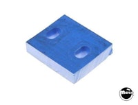 Rubber bumper pad blue 1 x 1.1 inch