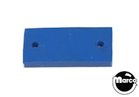 Rubber bumper pad blue 1-3/8 x 5/8 x 1/4 inch