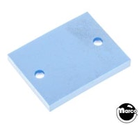 Rubber - blue pad .88 x 1.13 x .13 inch