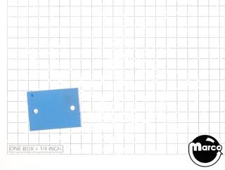 Damper pad blue .88 x 1.13 x .13 inch