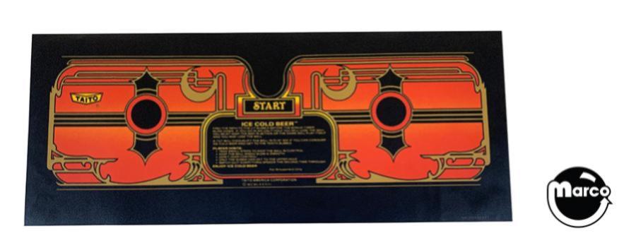 66-00006-001 - ICE COLD BEER (Taito) Control panel overlay - Marco