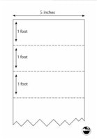 Mylar® sheet 5 inch wide - three foot length