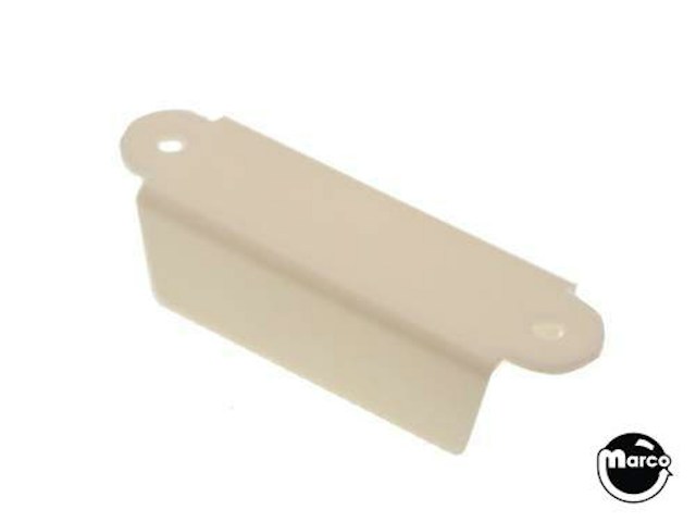 Lane guide - 3-1/8 inch EM round edge white