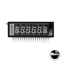Fluorescent Credit Display Glass 6 digit GTB