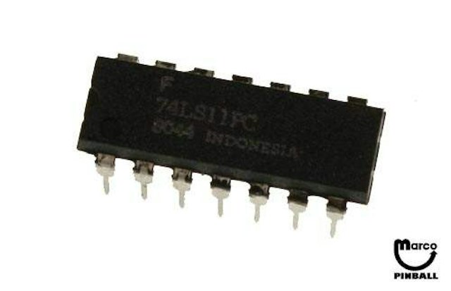IC - 14 pin DIP Hex Inv w/HV Output SN7406N 100-0008-00