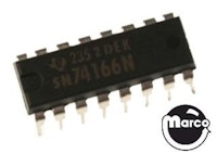 IC - 16 pin DIP 8-bit shift register