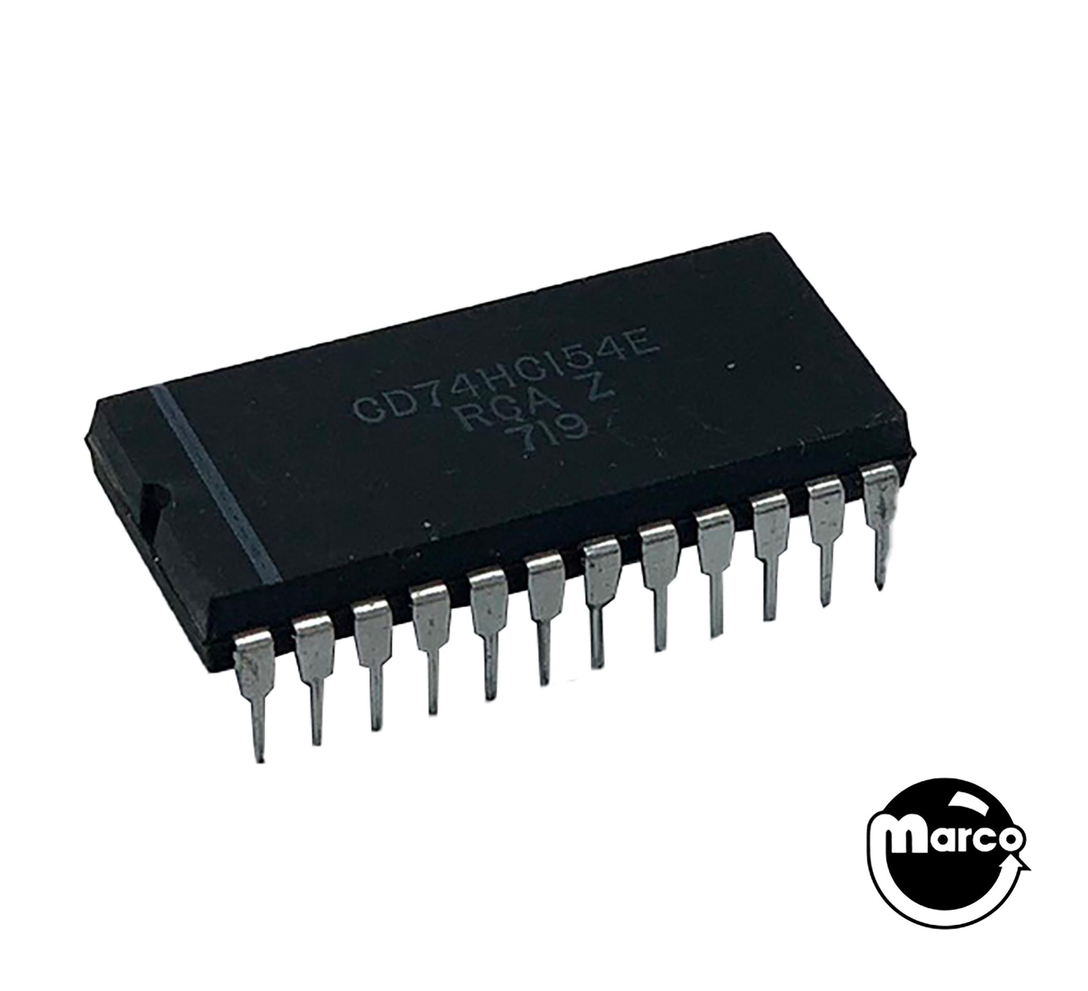74HC154 - IC - 24 pin DIP 4-to-16 line dec/demux - Marco