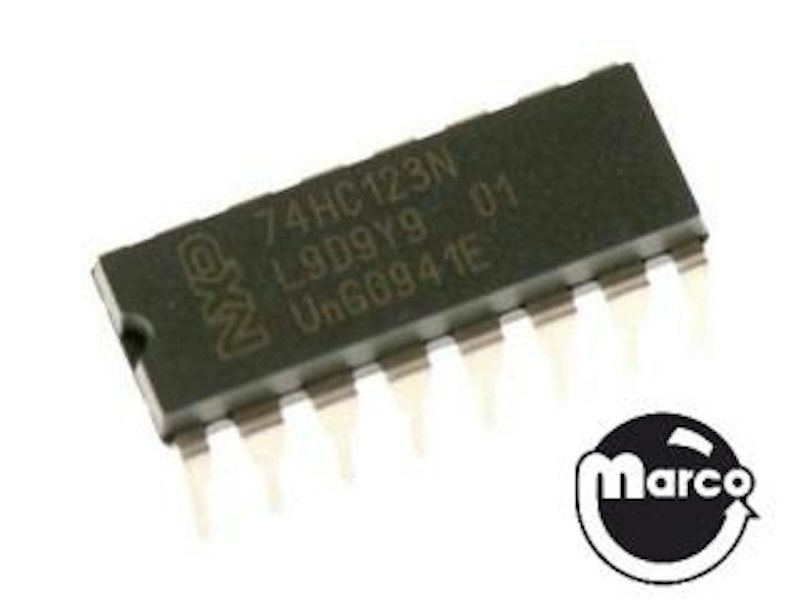 Texas Instruments MM74HC123AN IC Chip - Monostable Multivibrator, 16-Pin DIP 9 thumbnail image