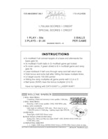 LASER WAR (Data East) Score Cards