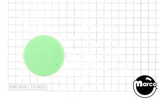 Pushbutton green round plastic