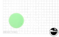 Pushbutton green round plastic