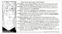 TALES FROM THE CRYPT (DE) Score cards 755-5118-00