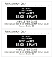 Price Cards Data East