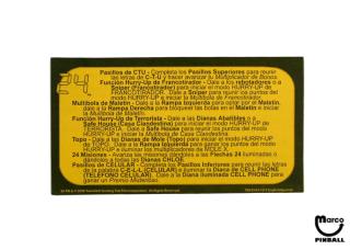 24 (Stern) Score cards