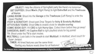 SIMPSONS PINBALL PARTY (Stern) Score Cards Spanish