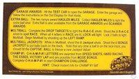 GRAND PRIX (Stern) Card Instructions