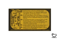 BATMAN (Stern) Score Card