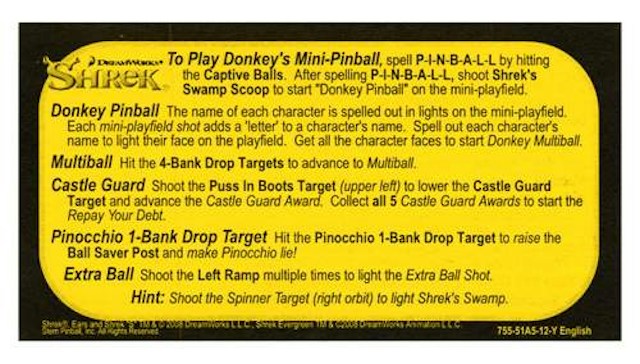 SHREK (Stern) Score Card