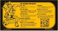 AVENGERS (Stern) Score card