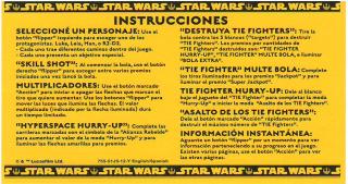 STAR WARS PRO (Stern) Score Card