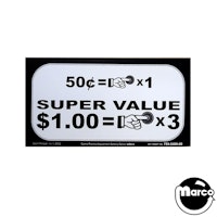 Price Card Stern 50&cent; x 1 / $1.00 x 3