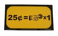 Price Card Stern USA .25 x 1 Yellow