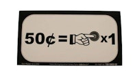 Price Card Stern 50&cent; x 1