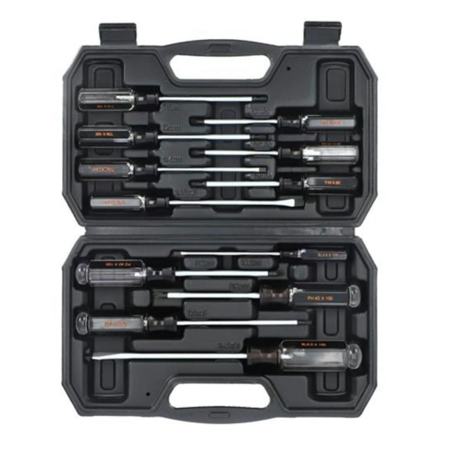 Screwdriver set - 12 piece magnetic tip