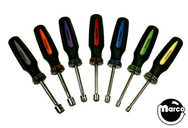 Nutdrivers 7 piece set SAE hollow shaft