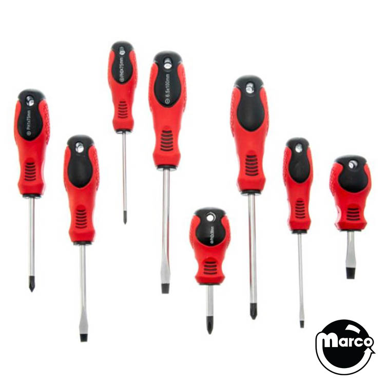 Screwdriver set - 8 piece magnetic tip