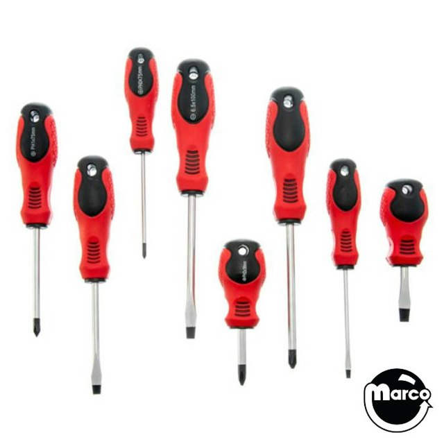 Screwdriver set - 8 piece magnetic tip