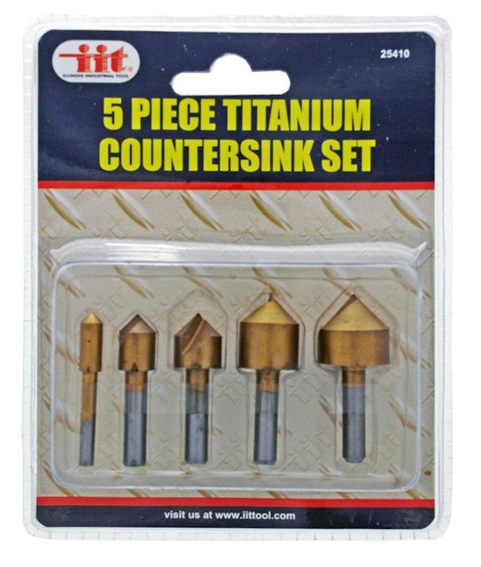 Drill bit set - countersink 5 piece
