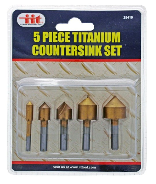 Drill bit set - countersink 5 piece