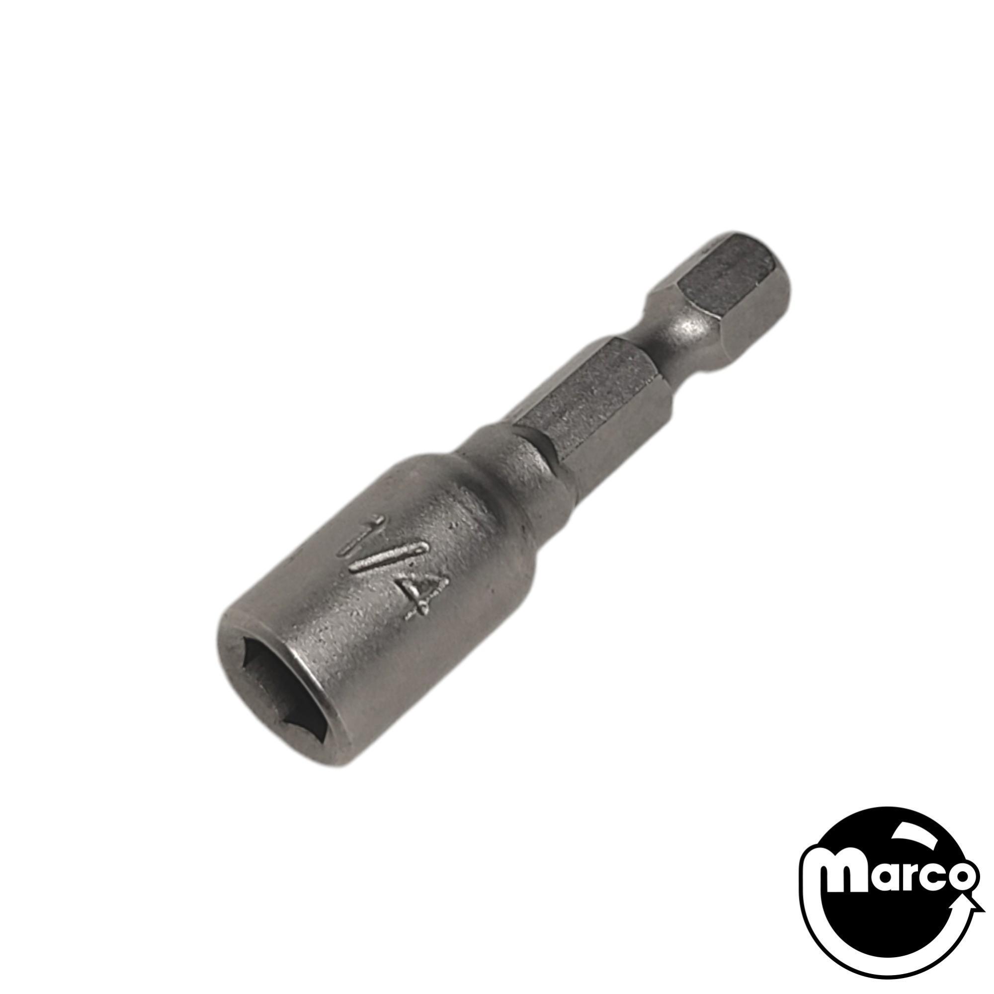 Nutdriver bit - magnetic 1/4 inch x 1-1/2 inch