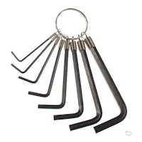 Hex wrench set - 8 piece SAE 1/16 - 1/4 inch