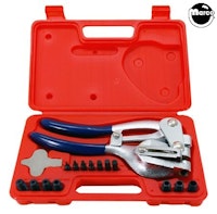 Hole punch tool kit - heavy duty 17 piece