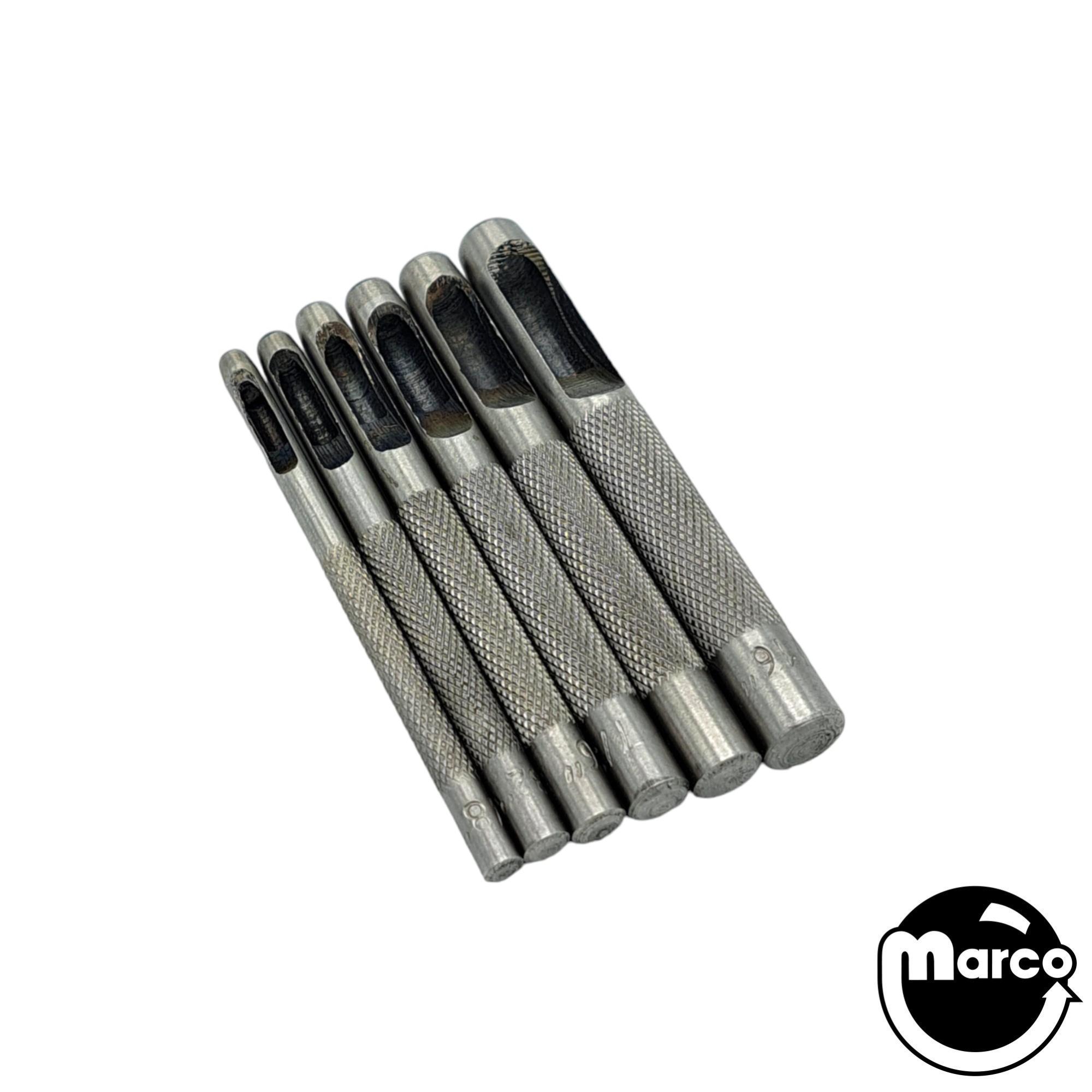 Hollow punch set - 6 piece