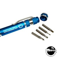 Pocket Sized Magentic Tip Multi-Bit Screwdriver